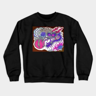 Neon Dragon With 4 Elements Variant 13 Crewneck Sweatshirt